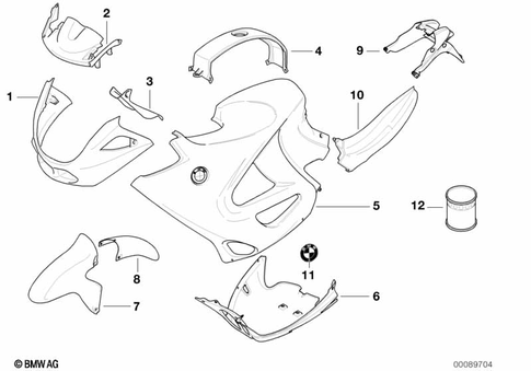 Painted Parts for 2000 BMW-Motorrad K 1200 RS #1