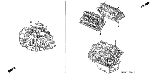 Engine Assy. - Transmission Assy. for 2004 Acura NSX #0