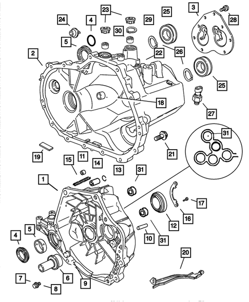 Case and Extension for 2001 Chrysler Sebring #0