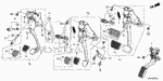 46910T2FA01 - : Pedal, Clutch for Honda Image