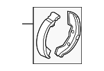 MN150574 - Brakes: Park Brake Shoes for Mitsubishi Image