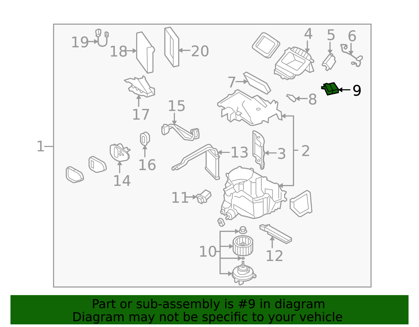 NE51-61-A60 - HVAC Blend Door Actuator - 2006-2015 Mazda MX-5