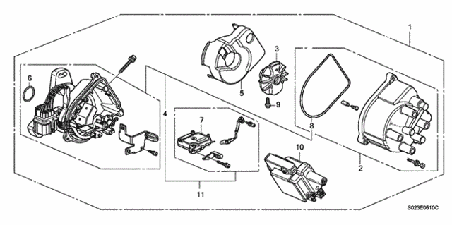 Distributor (TEC - Westec) for 2000 Honda Civic #0