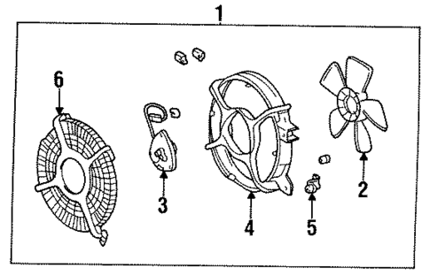 Condenser Fan for 1997 Toyota Corolla #0