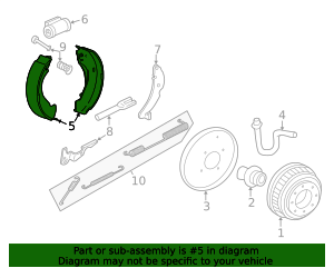 Matick Shoes Rear Drum Brake Shoe Set 19150002 | Shop Matick Buick GMC