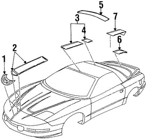 Stripe Tape & Decals for 1999 Pontiac Firebird #0