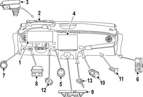 Instruments & Gauges for 2023 Mercedes-Benz EQS 450 SUV #0