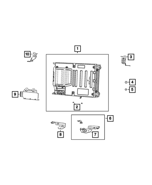 Battery, Battery Tray and Cables for 2022 Ram 1500 #1