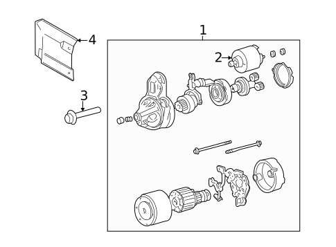 Starter & Related Components for 2006 Hyundai Tiburon #0