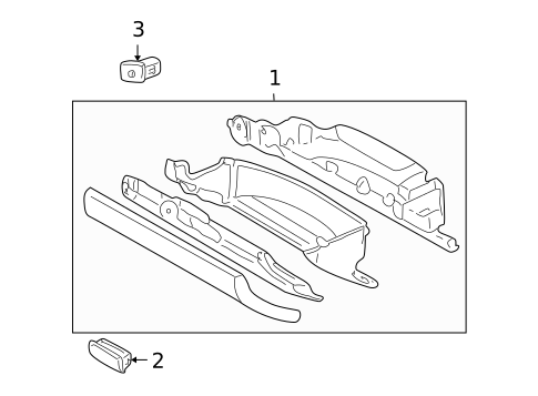 Glove Box for 2001 Dodge Dakota #0