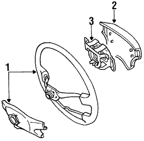 Steering Wheel & Trim for 1991 Toyota Tercel #0