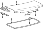 MB312345 - Body: Trunk Lid for Mitsubishi Image