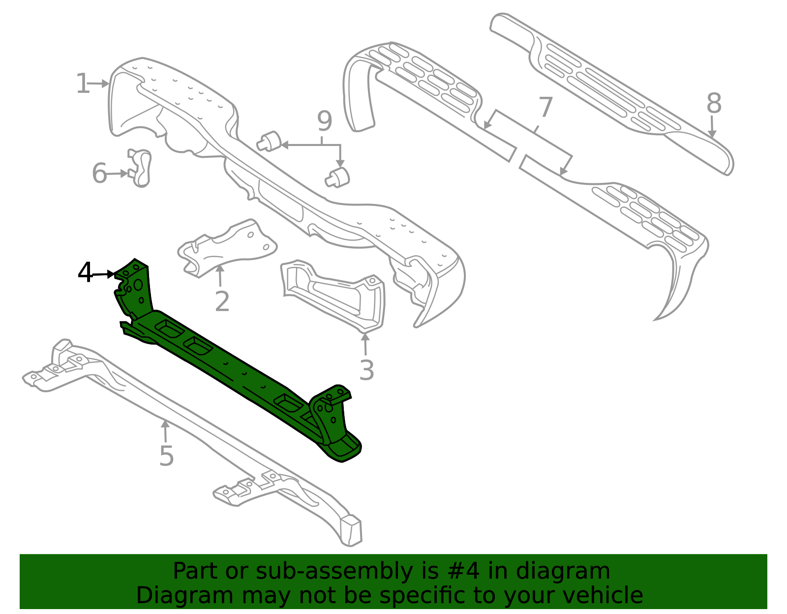 1999-2013 GM OEM NEW 99-13 GM Cadillac Chevrolet Bumper Face Bar ...