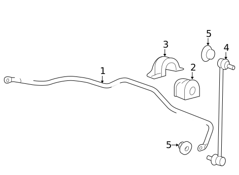 Stabilizer Bar & Components for 2014 Honda CR-V #0