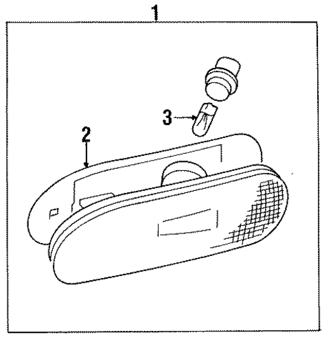 Side Marker Lamps for 1996 Mitsubishi Eclipse #0