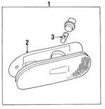 MB882124 - : Signal Lamp Assembly for Mitsubishi: Eclipse Image