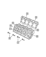 R8225256AA - 5.7L Gas; Engine: Engine Cylinder Head Assembly, Right Side, Remanufactured for Mopar Image image