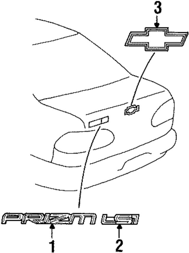 94853955 - : Nameplate for GM Image