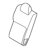 886205EE3A - Body: Seat Back Cover for Nissan: Versa Image image