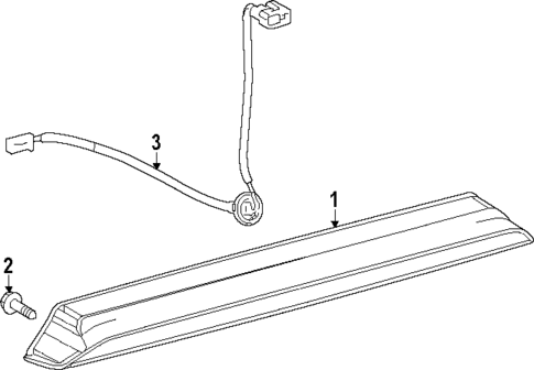 High Mounted Stop Lamp for 2025 Lexus RZ450e #0
