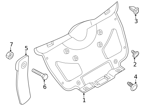 Interior Trim for 2024 Fiat 500E #0