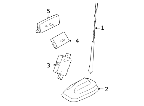 Antenna & Radio for 2020 Mini Cooper Clubman #1