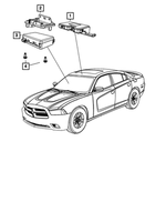 68194050AA - Electrical: Instrument Panel Bracket for Chrysler: 300, Town &amp; Country | Dodge: Challenger, Charger, Grand Caravan Image