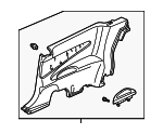 83730S82A62ZC - : Lower Quarter Trim for Honda: Accord Image