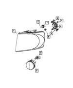 55078018AI - Electrical: Headlamp Park And Turn Lamp, Right for Mopar Image