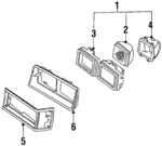 15194307 - Electrical: Headlamp Assembly for Buick: Century, Electra, LeSabre, Regal, Riviera, Skyhawk | Cadillac: Cimarron, Eldorado, Seville | Chevrolet: Blazer, C/K Pickup, Caprice, Cavalier, Celebrity, El Camino, G10, G20, G30, Impala, K5 Blazer, Monte Carlo, P20, P30, R10, R20, R30, Suburban C10, Suburban C20, Suburban K10, Suburban K20, Suburban R10, Suburban R20, Suburban V10, Suburban V20, V10, V20, V30 | GMC: C1500 Pickup, C2500 Pickup, C3500 Pickup, Caballero, G1500, G2500, G3500, Jimmy, K1500 Pickup, K2500 Pickup, K3500 Pickup, P2500, P3500, R1500 Pickup, R2500 Pickup, R3500 Pickup, Suburban C1500, Suburban C2500, Suburban K1500, Suburban K2500, Suburban R1500, Suburban R2500, V1500, V1500 Suburban, V2500, V2500 Suburban, V3500 | Oldsmobile: 98, Calais, Custom Cruiser, Cutlass Calais, Cutlass Ciera, Cutlass Cruiser, Cutlass Salon, Cutlass Supreme, Delta 88, Firenza, Toronado | Pontiac: Bonneville, Grand Prix, J2000 Sunbird, Parisienne, Safari, Sunbird Image