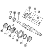 68222053AA - C514; 5-Speed; Manual Transaxle: Synchronizer Key for Fiat: 500 Image