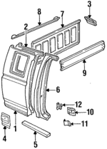 F3TZ18280A59A - Body: Corner Panel for Ford: F-150, F-250, F-250 HD, F-350, F-Super Duty Image
