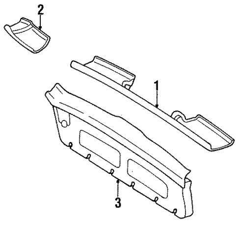 Interior Trim for 1999 Subaru Legacy #0
