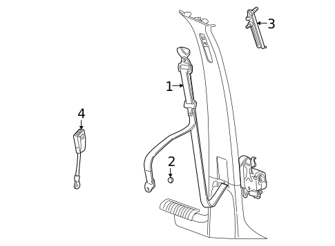 Seat Belt for 2007 Jeep Liberty #1