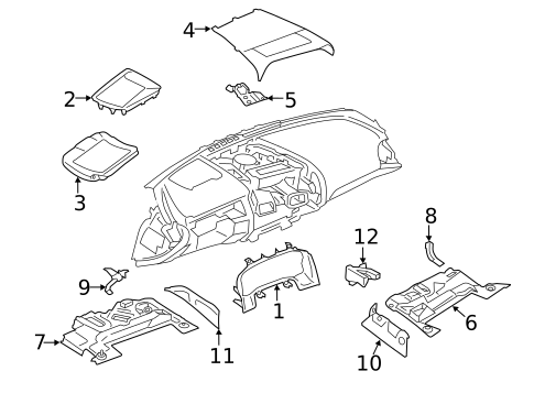 Instrument Panel Components for 2024 BMW M8 #0