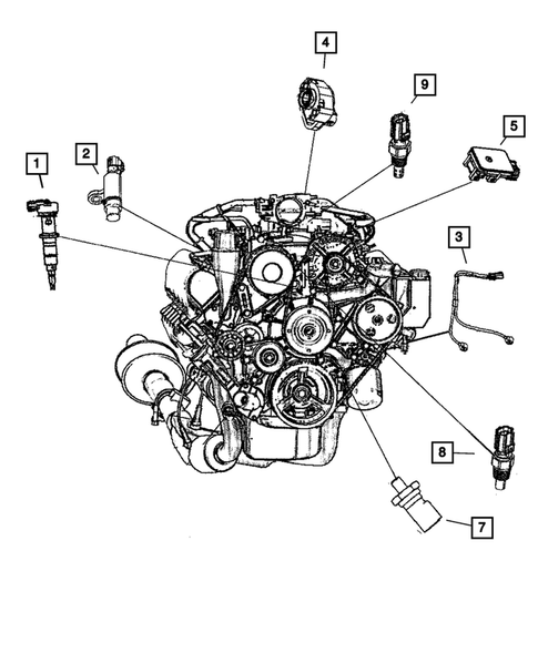 Sensors for 2008 Jeep Grand Cherokee #1