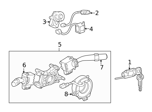 Switches, Solenoids & Actuators for 2000 Toyota Corolla #0