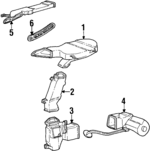 XF5Z19C680DA - HVAC: Duct Assembly for Mercury: Villager Image