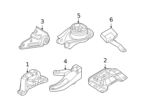 Engine & Trans Mounting for 2010 Mazda 5 #0