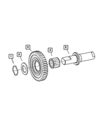 5134152AA - NVG Manual Transaxle 5 Speed: Thrust Washer for Mopar Image