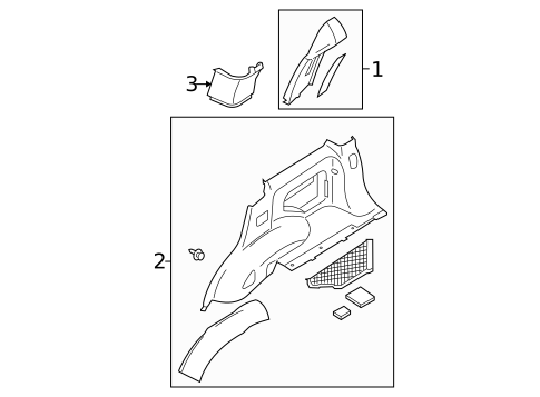 Interior Trim - Quarter Panels for 2008 Nissan Xterra #0