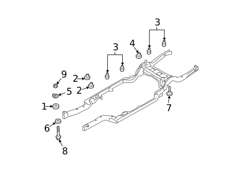 Frame Components for 2010 Lincoln Town Car #0