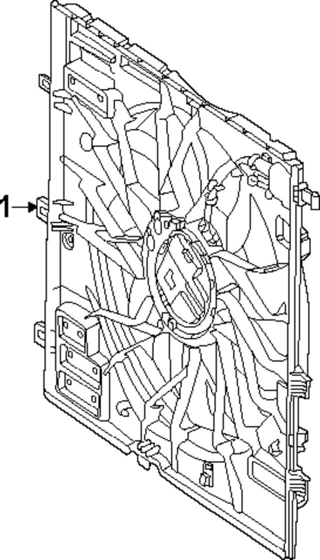 9079064600 - : Engine Cooling Fan Assembly for Mercedes-Benz: Sprinter 2500, Sprinter 3500, Sprinter 3500XD, Sprinter 4500 Image