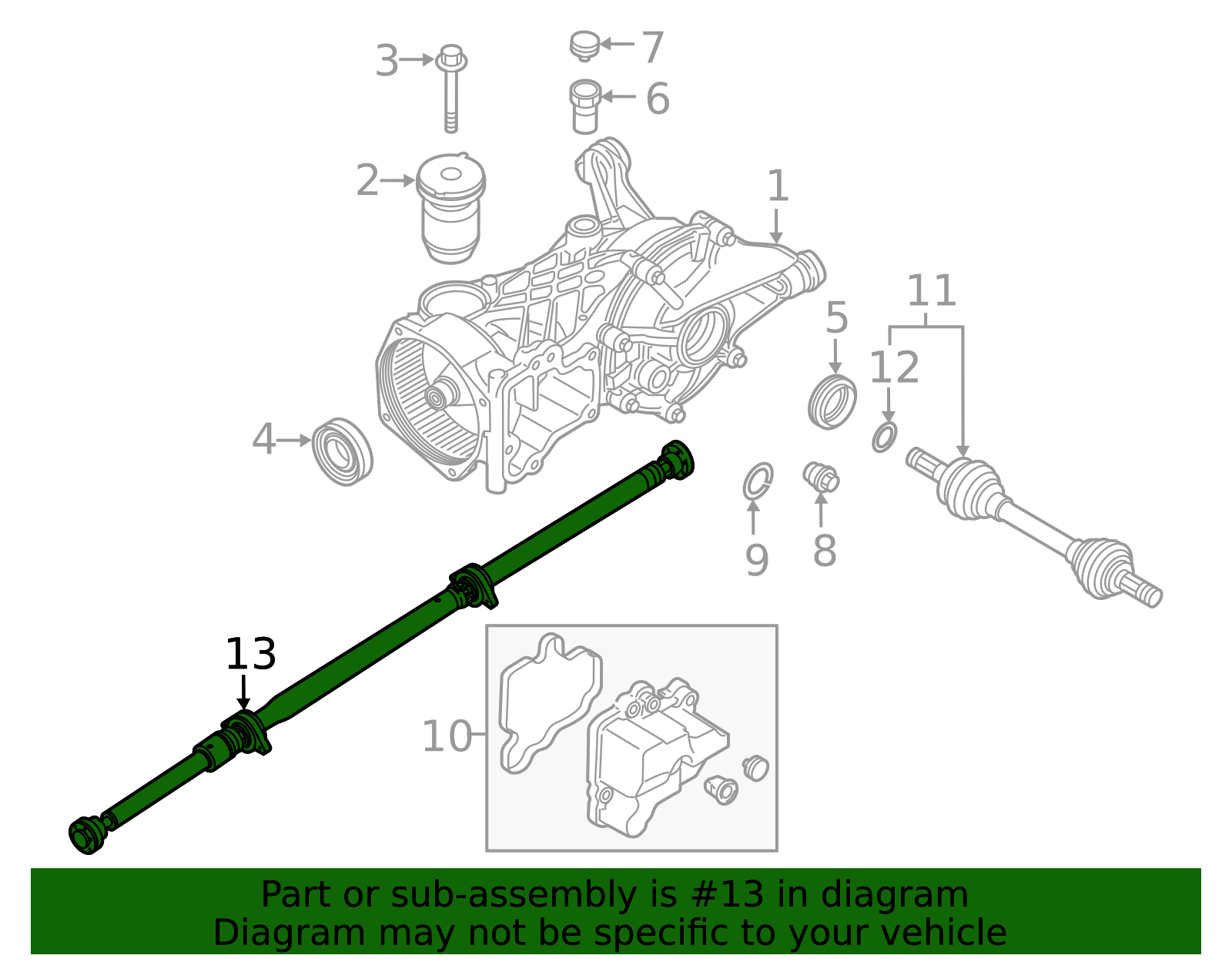 2015-2018 Volvo Drive Shaft 32249786 | OEM Parts Online