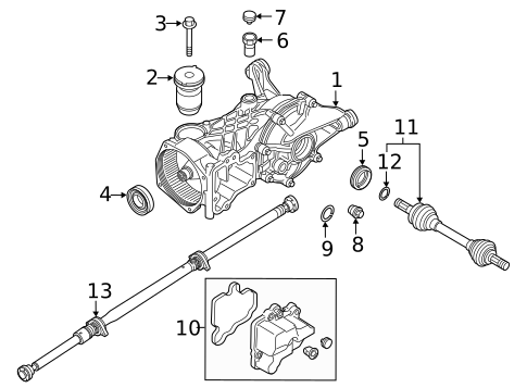 Axle & Differential for 2015 Volvo V60 #0