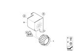 65759243750 - Audio, Navigation, Electronic Systems: Altern.Power Siren W Inclination Indicat for BMW Image