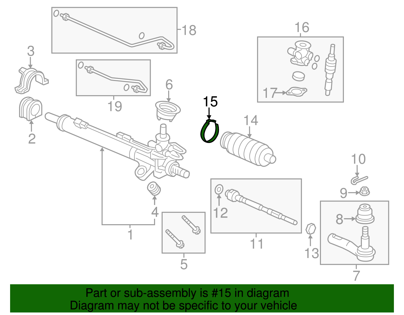 パーツ Why Why WhyHonda ODYSSEY OEM 2011-2017 Honda Odyssey Boot Clamp 53449-SHJ-A02 | Honda