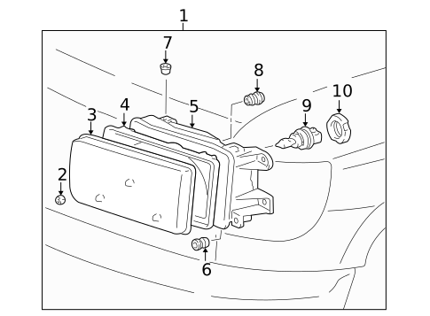 Bulbs - Chassis for 1997 Toyota 4Runner #0