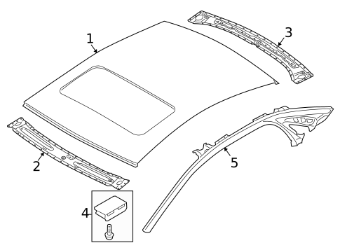 Roof & Components for 2013 Audi A8 Quattro #0