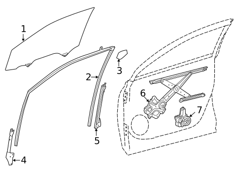 Front Door for 2019 Toyota Highlander #0
